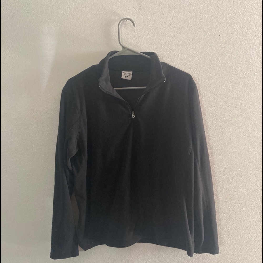 Columbia Half Zip Black Fleece Sweatshirt